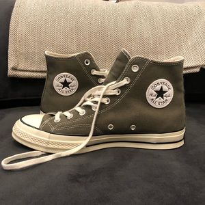 hunter green converse all stars